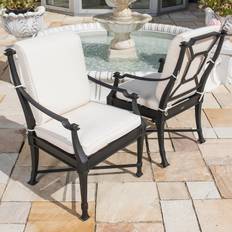 Matstol Utomhus 2-pack Svart Aluminium St Tropez | Utemöbler & trädgårdsmöbler | Vesani