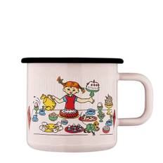 Dsignhouse.Moomin. Emaljekrus 3,7 dl Pippi \"fest\"