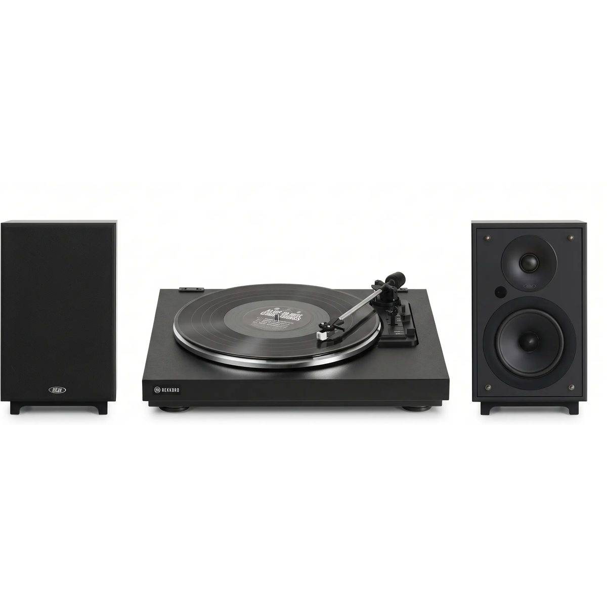 Rekkord Audio + Eltax Monitor III Neo Active BT svart (2-pack) + F110P svart Cellule AT3600