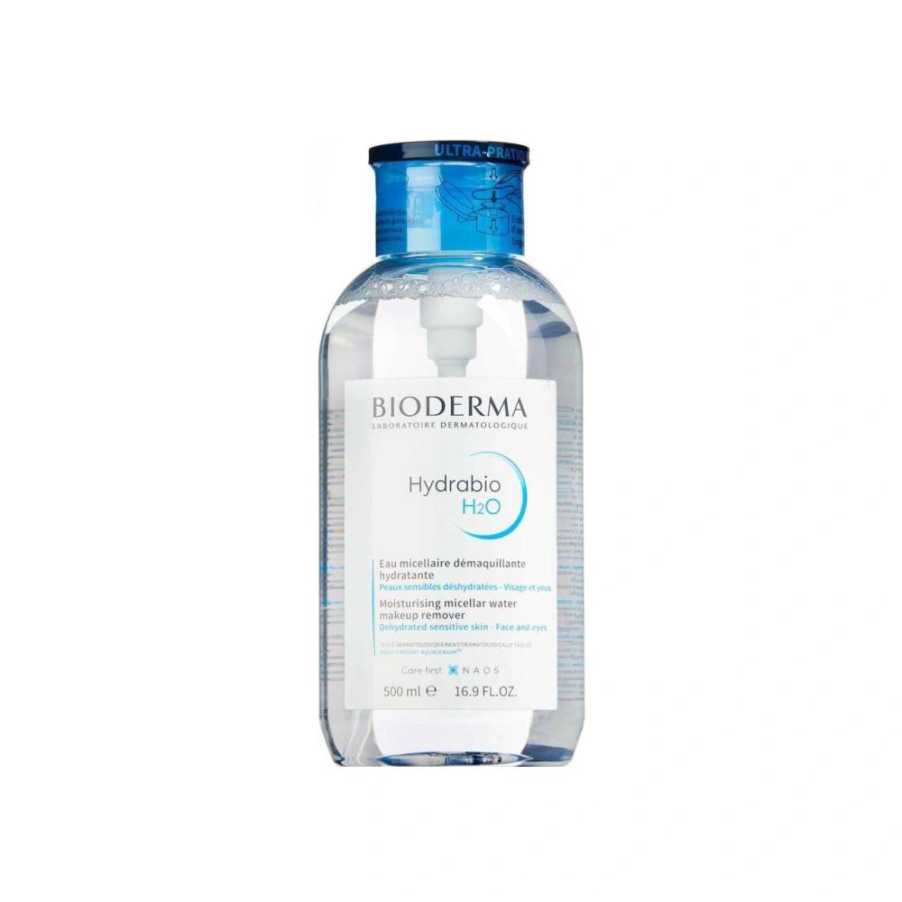 Bioderma hydrabio H2O med pumpe - 500 ml