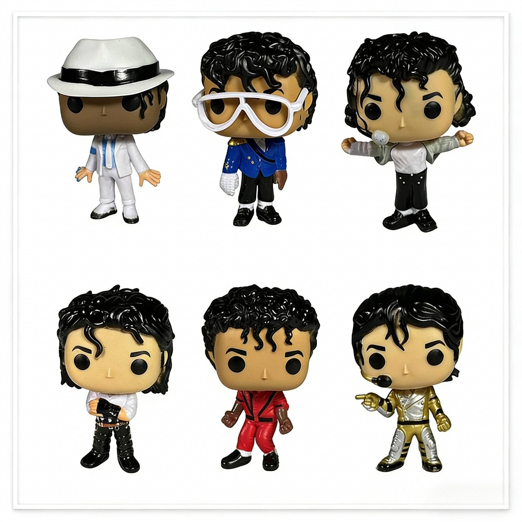2026 New 6 Styles Michael Jackson Classic Dance Figure Cute Vinyl Model Toys Collectible Gifts For Men And Women