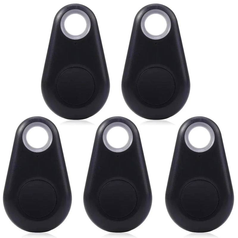 Bluetooth Anti-Lost Tracker Tags for Pets, Keys & Bags — Single to 5-Pack - 5pcs Black