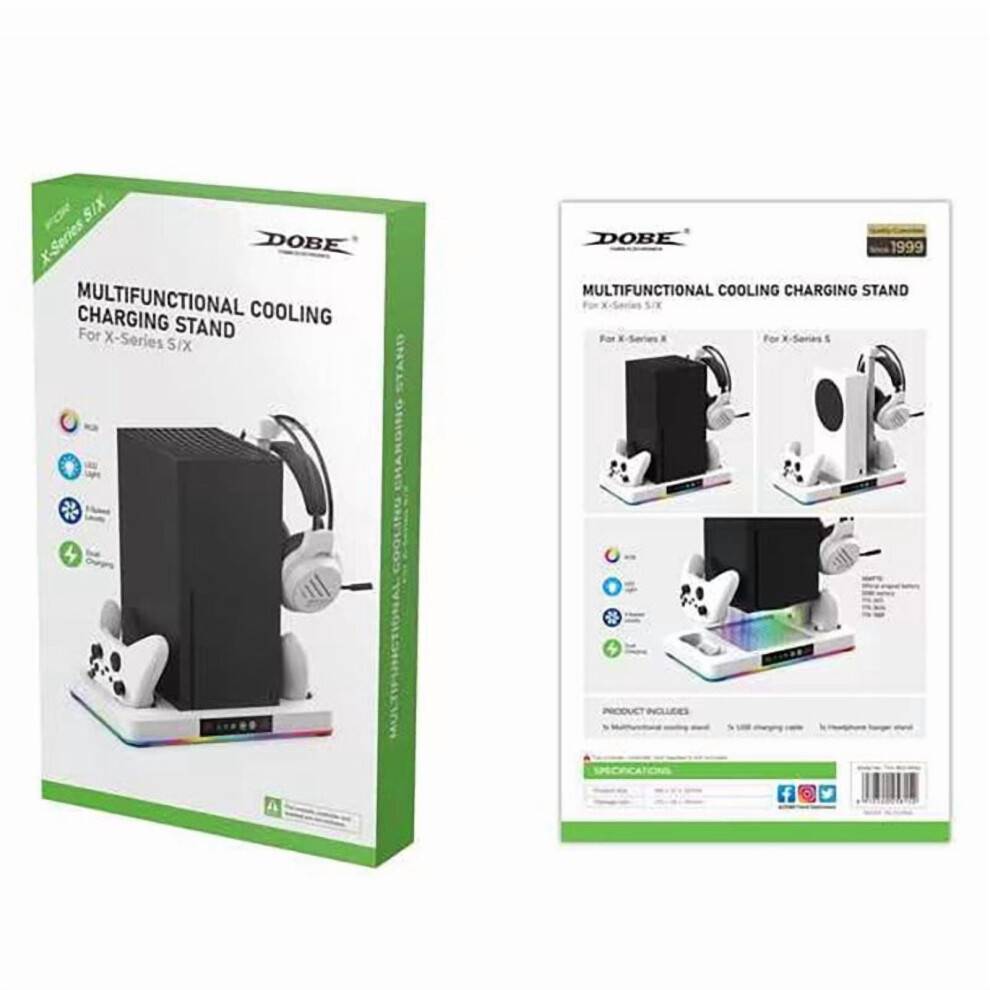 Xbox Series X kølestativ med turboventilator, USB-drevet