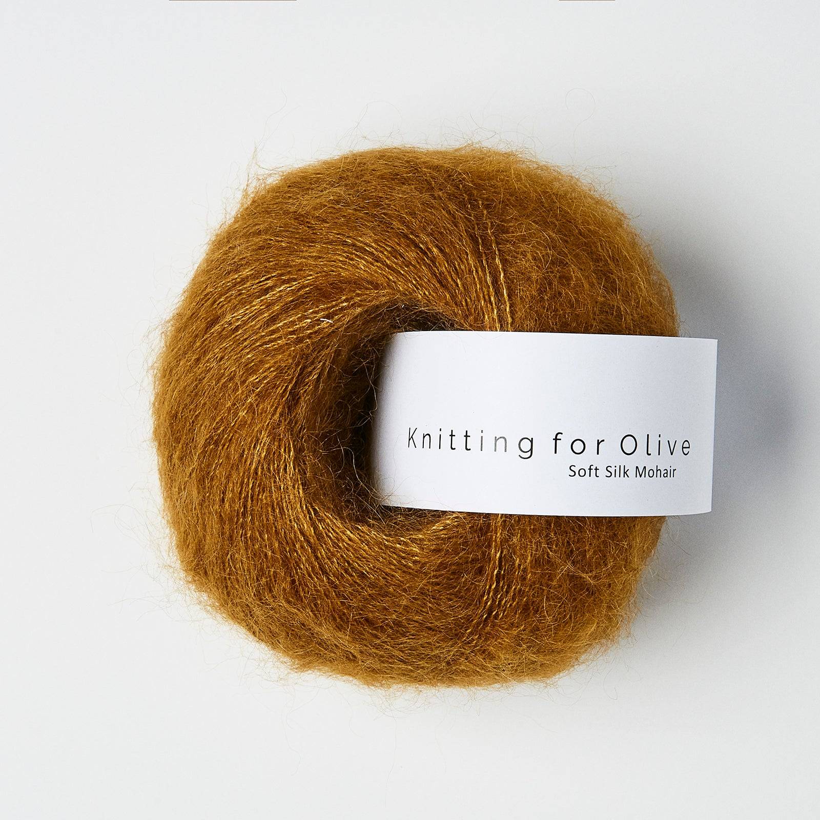 KFO Soft Silk Mohair - Okkerbrun - Knitting for Olive garn - T500331B/G