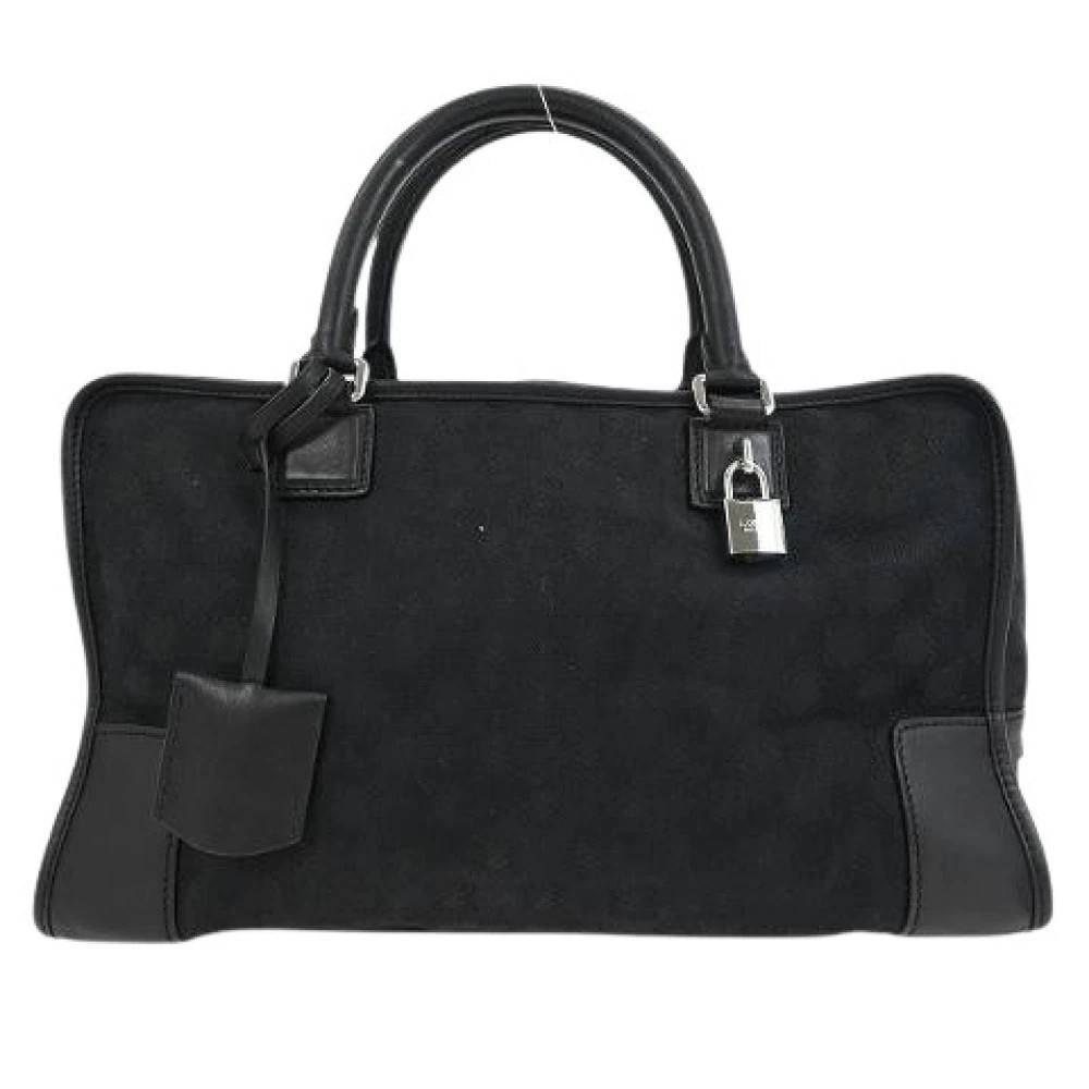 Loewe Pre-owned Pre-owned Canvas Håndtaske - Vintage - Dame - Sort - ONE SIZE -