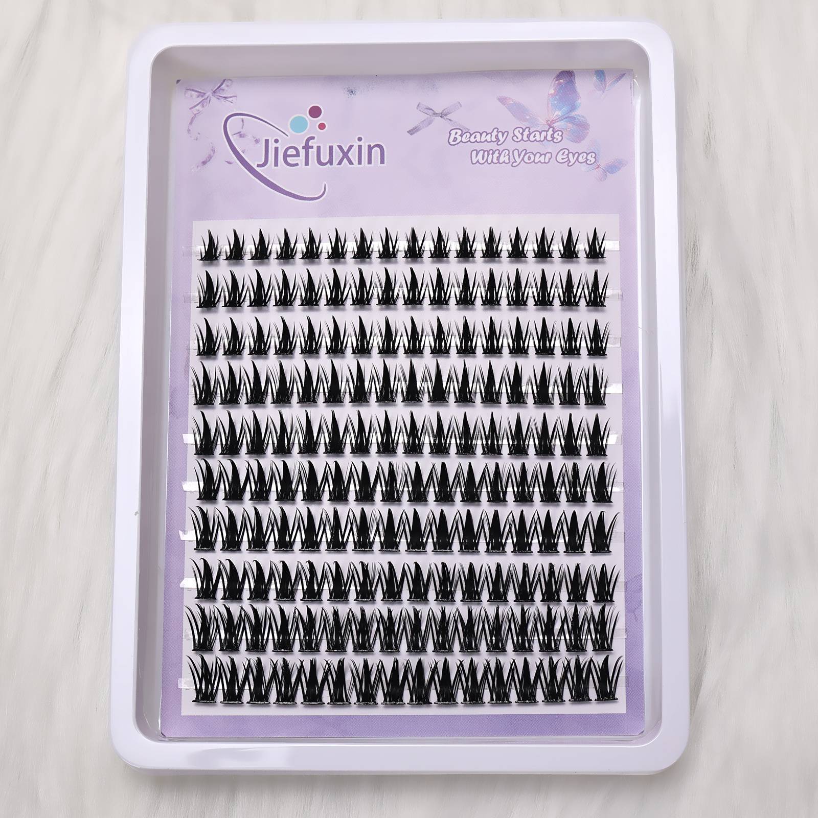 160pcs Mink Cluster Lashes 3d Natural Individual Eyelash Extensions Reusable For Party Cosplay Beginners
