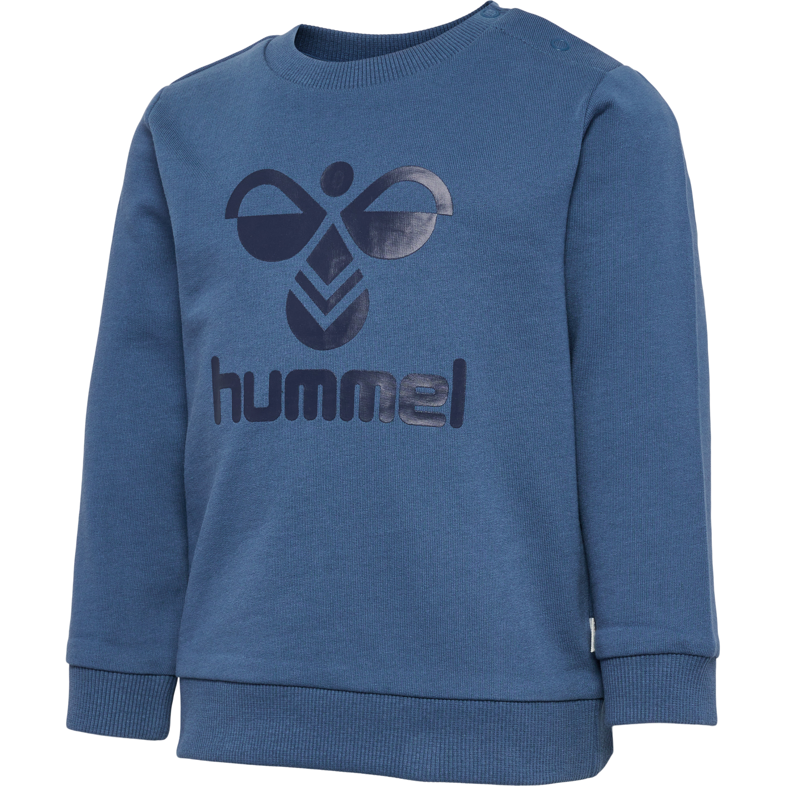 Hummel - Steen Sweatshirt | Blue | Sweatshirt | Nyfødt | Dreng | Str. 56 - Hurtig levering 1-2 hverdage