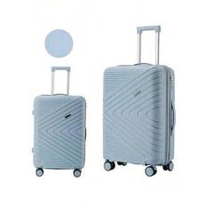 Suitcases, Cross-Border Large-Capacity Suitcases, Men's Explosion-Proof Password Suitcases, Multi-Color Suitcases, Universal Wheel Boarding Trolley Ca - Gray Blue - 20 inch,24 inch,28 inch,3-piece Set