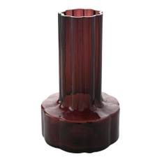 Hestia Burgundy Glass Vase One Size