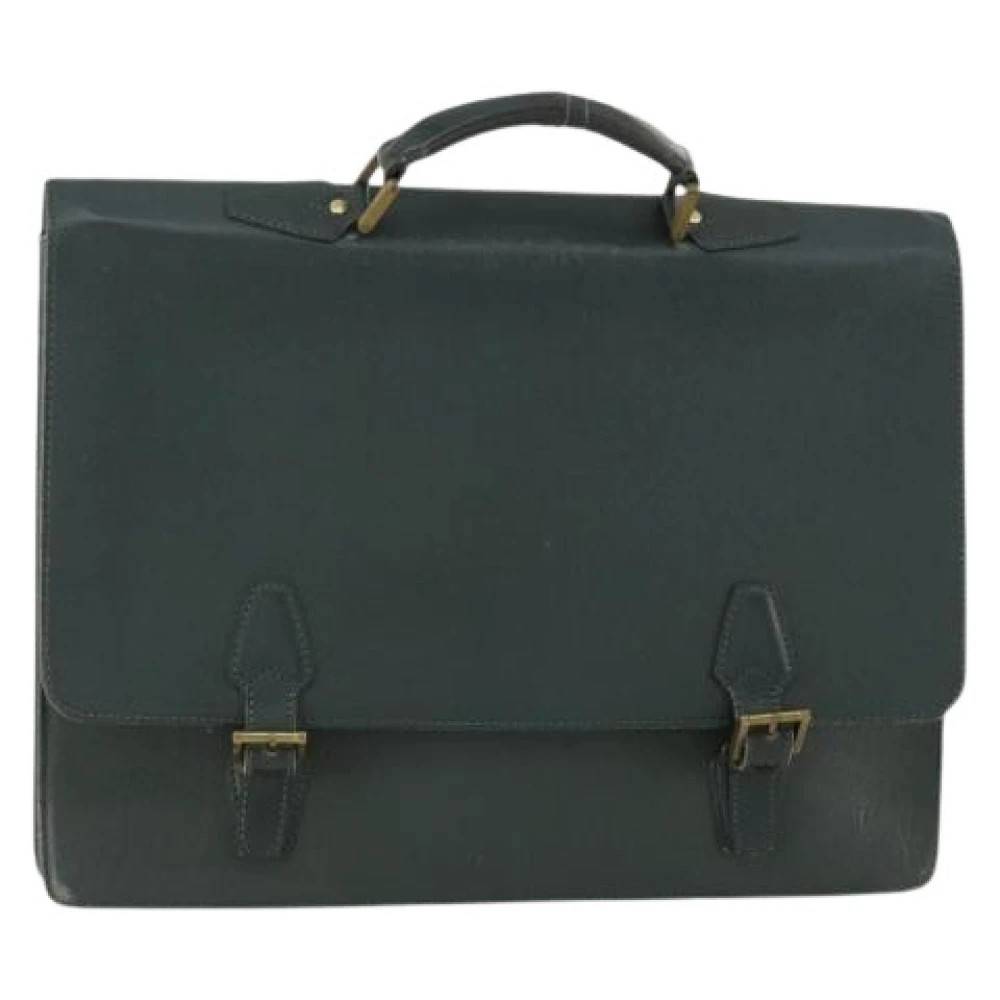 Louis Vuitton Vintage Pre-owned Business Taske - Vintage - Dame - Grøn - ONE SIZE - Læder