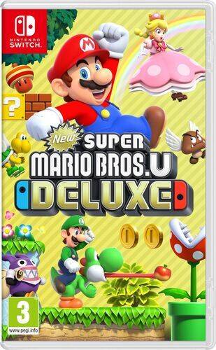 Nintendo Switch 2019 | inkl. Spil | lilla/orange | 2 Controller | New Super Mario Bros. U Deluxe
