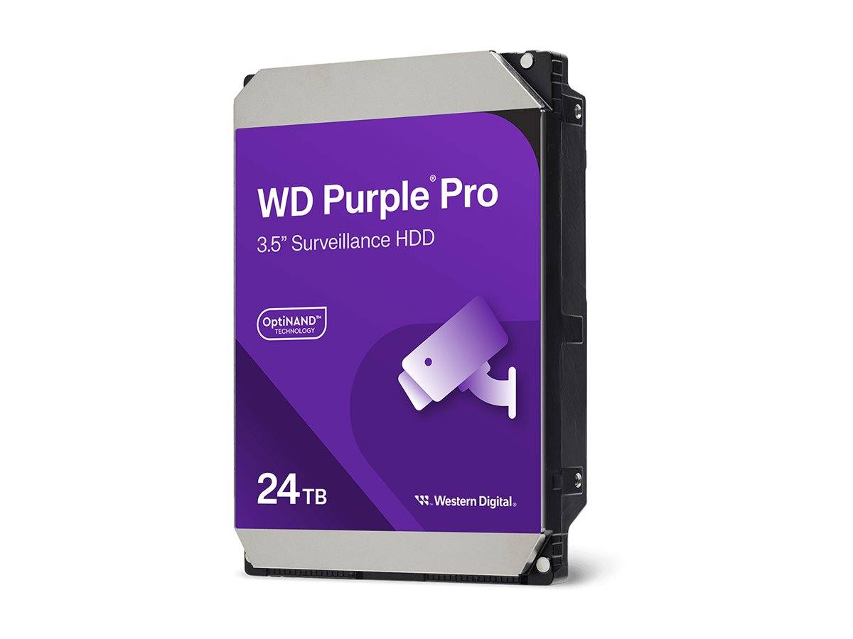 WD Purple Pro Harddisk WD241PURP 24TB 3.5" Serial ATA-600 7200rpm --> I externt lager, forväntat leveransdatum hos dig 04-03-2026