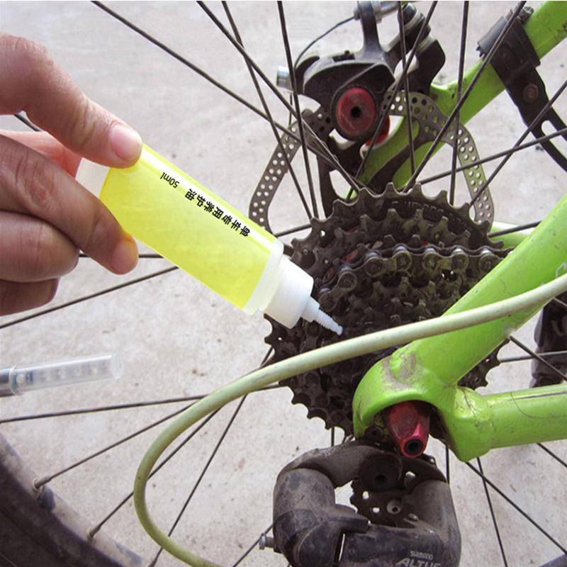 Kedjesmörjmedel För Cykel Cykelkedjesmörj 50ml Långvarig Kedjeolja Dropp Pressa Kedjerengöring Rostskydd Underhållsolja För
