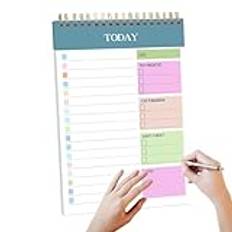 Daglig planeringskalender – professionell daglig dagbokskalender – arbetsbok för planerare, planerare, daglig veckoplaneringsbok för hemmet