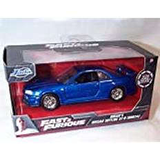 Jada Fast & Furious Brians Nissan Skyline GT-R BNR34 fordon formgjuten modell 1:32