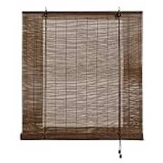 STORESDECO - Bambugardin, upprullbar persienn I naturlig bambu, bambugardin för I nomhusbruk. I Mörkbrun, 60 x 175cm