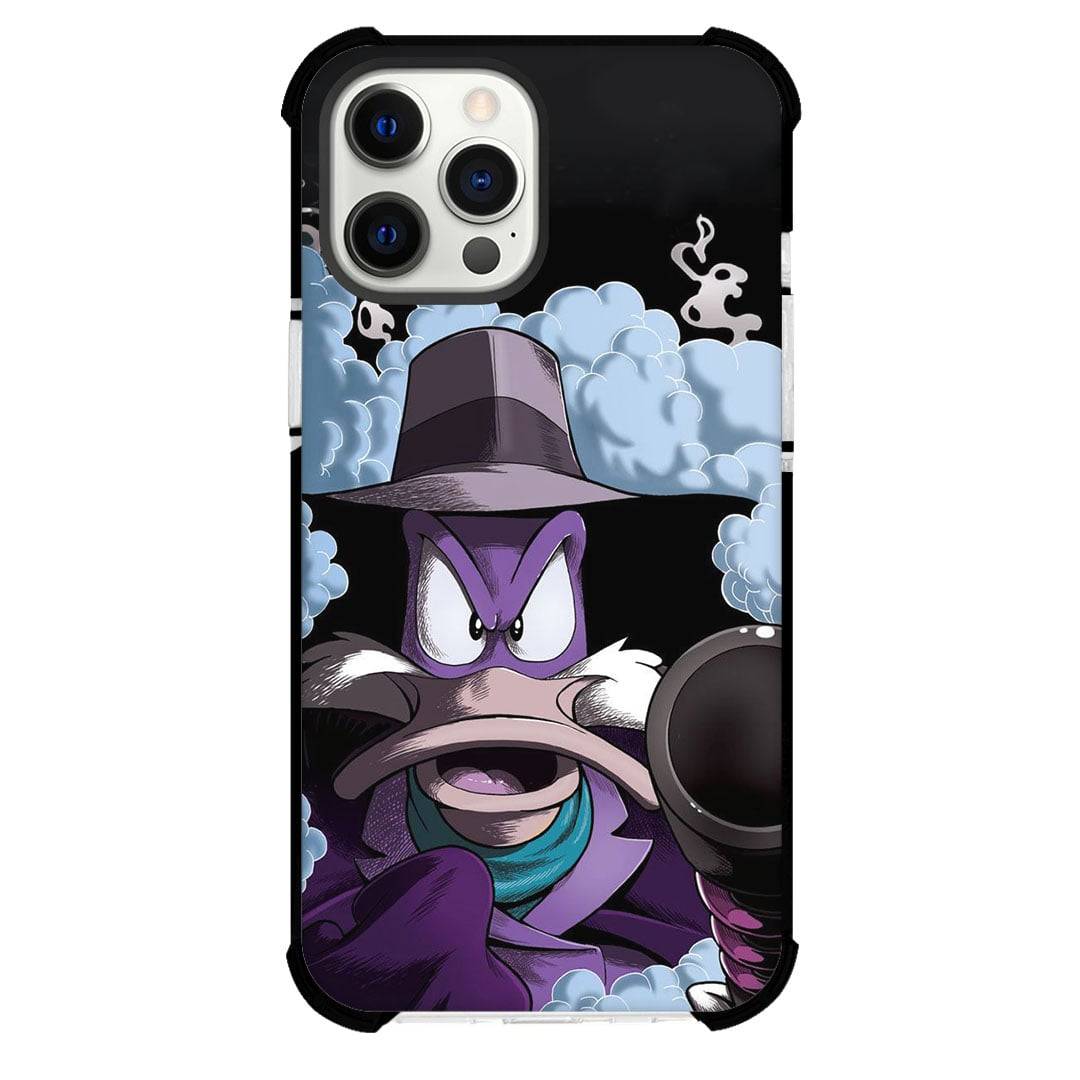 Darkwing Duck Phone Case For iPhone Samsung Galaxy Pixel OnePlus Vivo Xiaomi Asus Sony Motorola Nokia - Darkwing Duck Close-Up Action Art Poster.
