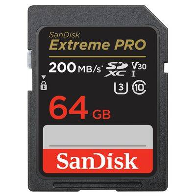 SanDisk Extreme Pro SDXC 200MB/s  64 GB