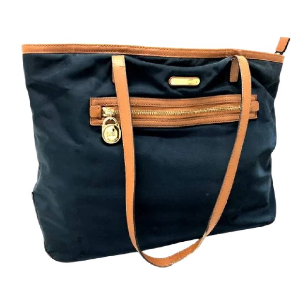 Michael Kors Pre-owned Pre-owned Stof skuldertasker - Vintage - Dame - Blå - ONE SIZE - Uld