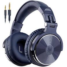 OneOdio Over Ear Kopfhörer mit Kabel, 50mm Treiber, Bassklang, 6.35 & 3.5mm Klinke, Share-Port, Geschlossene Studio Headphones für DJ, Podcast, Monitor, Handy, PC, MP3/4 (Pro-10 Blau)