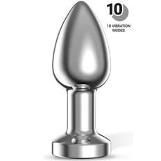 Dimpor Vibrating Chrome Anal Plug Large