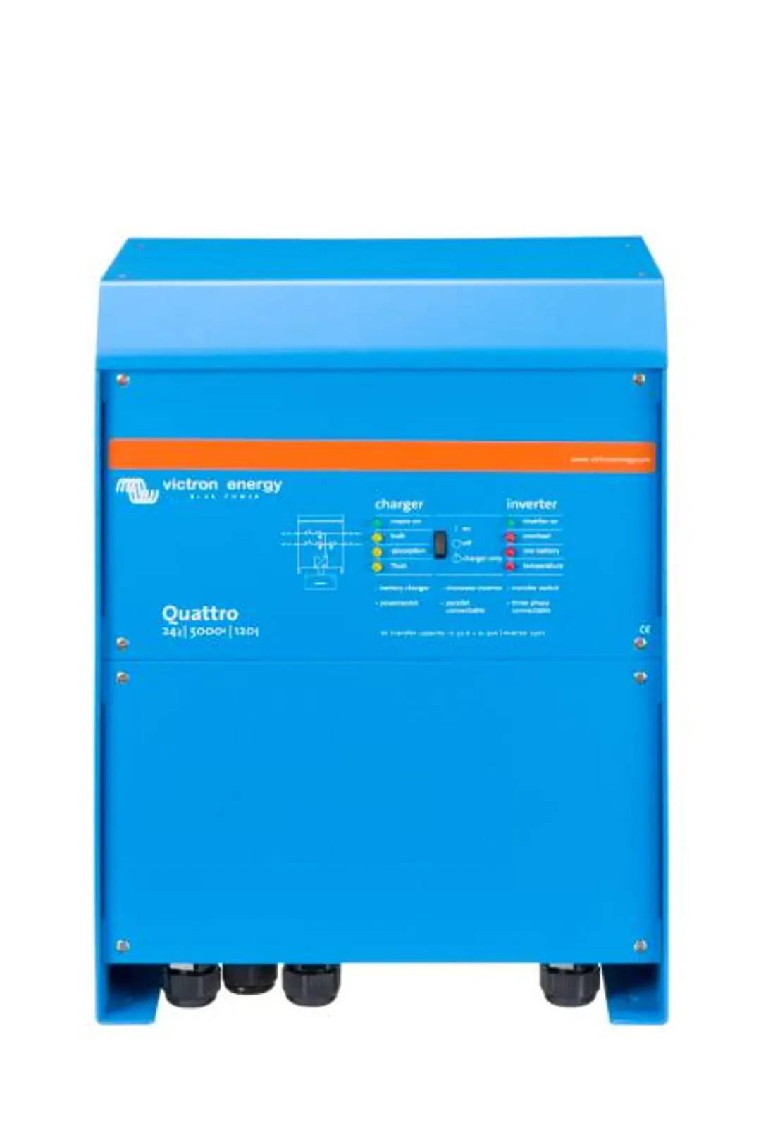 Victron Quattro 24/5000/120-100/100 230V VE.Bus – Inverter/Laddare med dubbla AC-ingångar