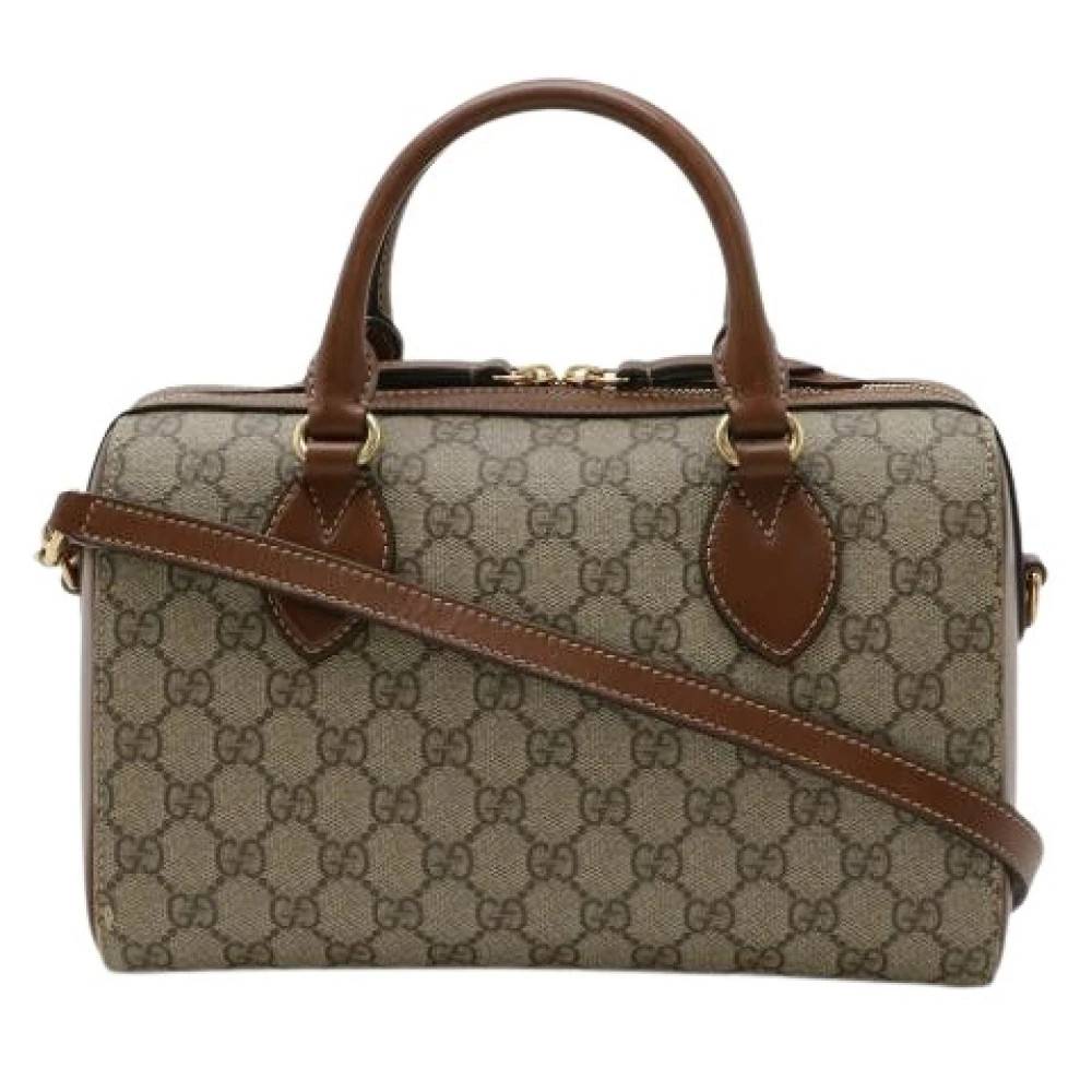 Gucci Vintage Pre-owned Vintage Skuldertaske - Vintage - Dame - Beige - ONE SIZE - Uld