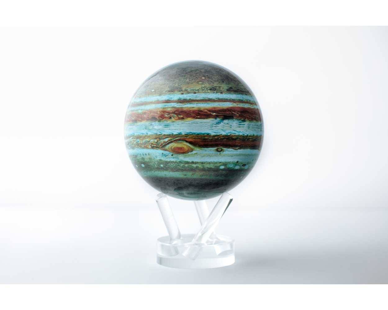 Mova Globe - Jupiter - Roterende globus drevet af solceller Diameter: 6" / 15,3 cm