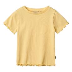 Wheat T-shirt - Rib - Alicia - Golden Yellow - Wheat - 4 år (104) - T-shirt