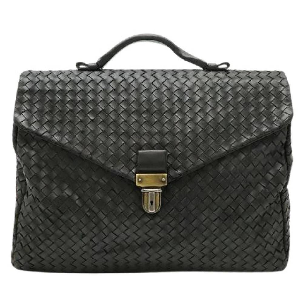 Bottega Veneta Vintage - Pre-owned Intrecciato Läderportfölj Vintage - Dam - ONE Size - Läder