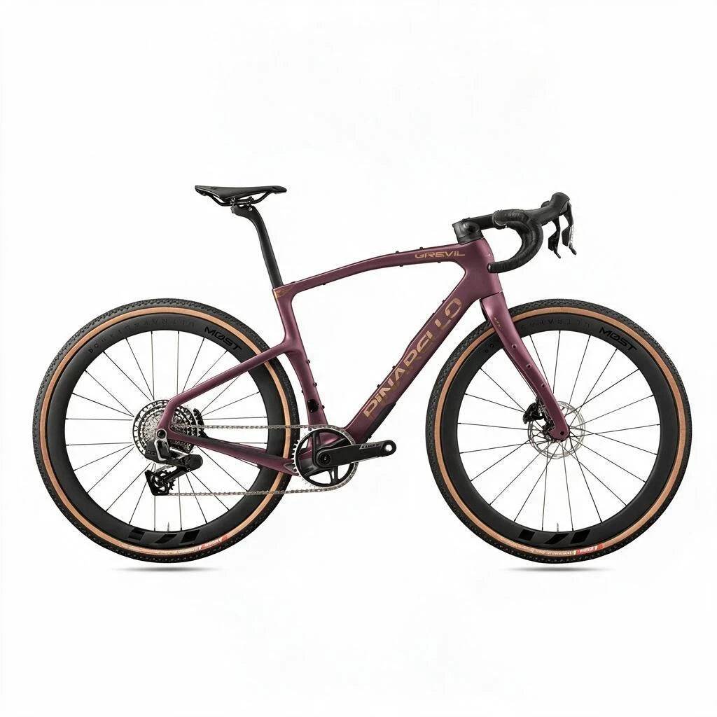 Pinarello Grevil F7 Force AXS 1x13 DB XPLR MOST Gravel Carbon 45 DB 2027 - SRAM Force AXS 1x13 DB XPLR - MOST Gravel Carbon 45 DB XDR - 064 / 530 / Polaris Purple (530)