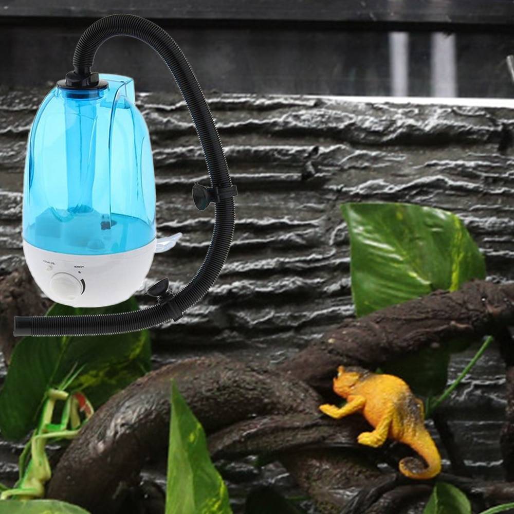 3l/4l reptilterrarium ultratyst vaporizer sköldpadda luftfuktare amfibier stor kapacitet landskapsplanering bärbar superdimman - Mörkbrun