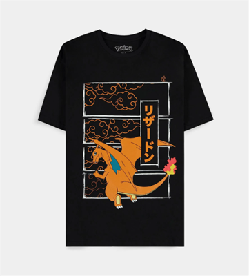Pokemon - Charizard T-shirt för Herr med Kort Ärmar 2XL