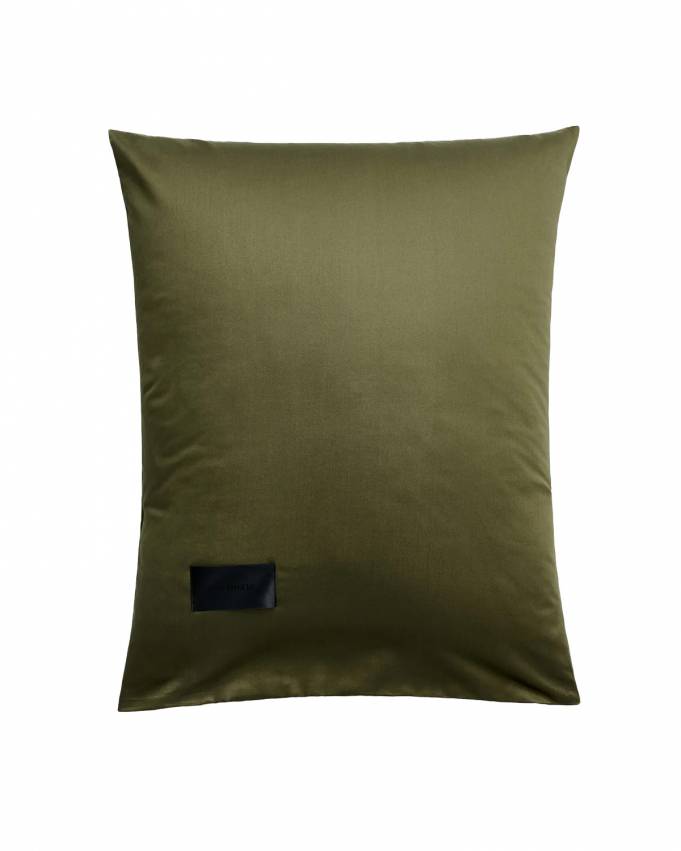 Magniberg Pure Sateen pudebetræk Olive Green 50x60 cm