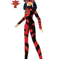 Miraculous Ladybug Dragon Dukke 26 cm Ladybug og Cat Noir dukker P50010