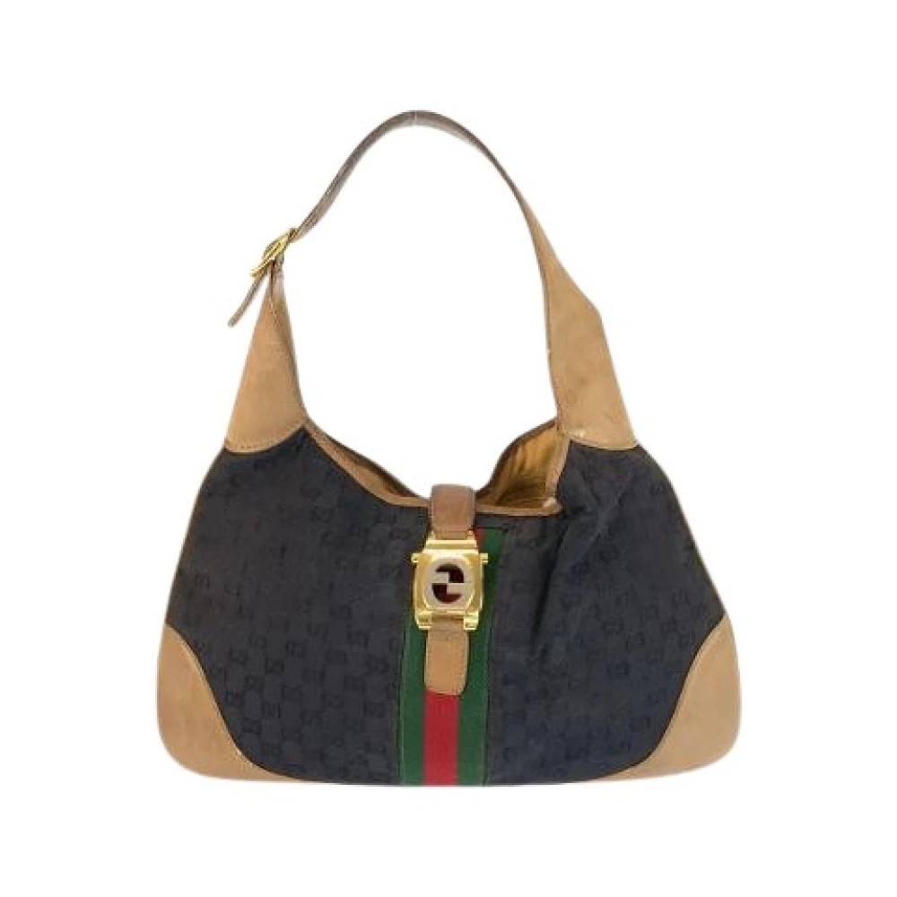 Gucci Vintage - Pre-owned GG Canvas Läder Axelremsväska Vintage - Dam - ONE Size - Läder
