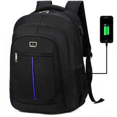 Business Backpack Computer Bag Middle School High School Backpack Large Capacity Travel Bag Korean Men&#39;s Backpack - Blue