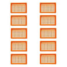 10 x platta veckade filter | för Kärcher universaldammsugare våt/torr dammsugare | MV4 MV5 MV6 WD4 WD5 WD6 | som 2,863-005.0 WD 4-6 och MV 4-6