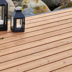 Thermo Fyr Glat Terrassebrædder glat/glat 25x115 mm 390 cm - Bergsten Timber