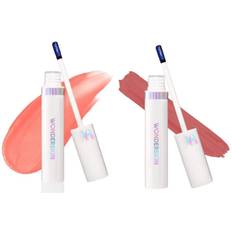 Wonderskin Wonder Blading Lip Stain Masque Coral & Warm Rose Duo - 8 ml