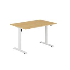 EASY Hæve/Sænkebord m/1 motor 120x80cm - Eg-hvid