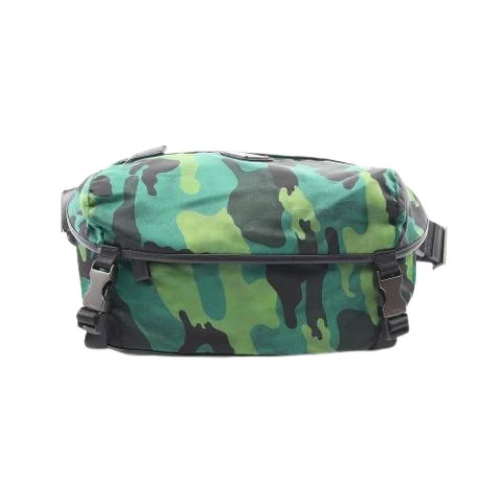 Prada Vintage Pre-owned Nylon Bumbag - Vintage - Herre - Grøn - ONE SIZE - Nylon