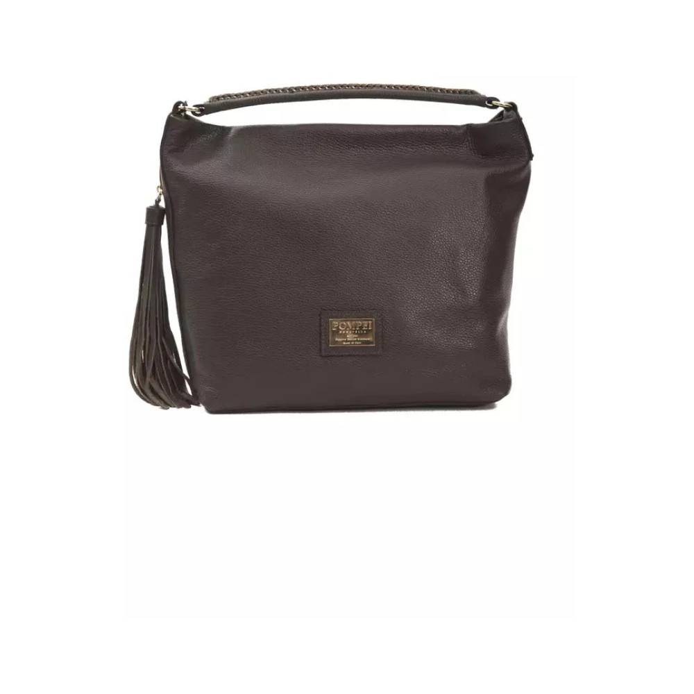 Pompei Donatella Donatella Læder Skuldertaske - Tasker - Dame - Brun - ONE SIZE - Uld