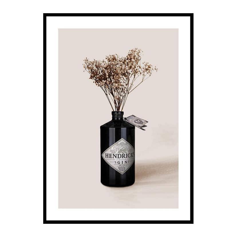Dried Flowers Gin Bottle