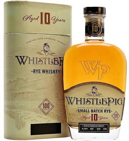 Whistle Pig 10 års Rye Whisky 70 cl. 50% i gaverør | 70 cl..