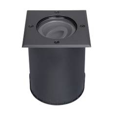 HOFTRONIC™ - Cody LED Bodeneinbaustrahler Schwarz - Dimmbar - Exkl. GU10 Lampe - schwenkbar - Befahrbar - Quadratisch - IP67 wasserdicht
