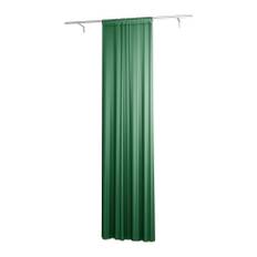 Gardin i singlelbredd med tunnel/Creaseband, fodrad, anpassat, Abundant Green, Sammet - Bemz