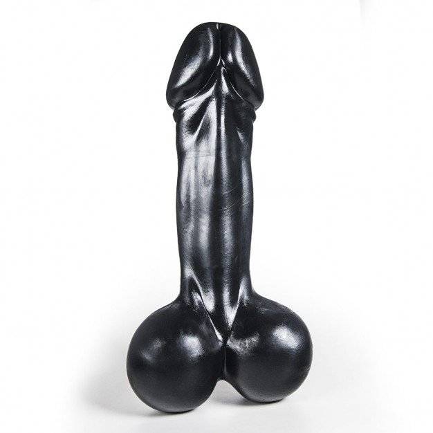 Bulder Finland Boll Anal Dildo Black, silicone dildo 41 x 8–10.5 cm.