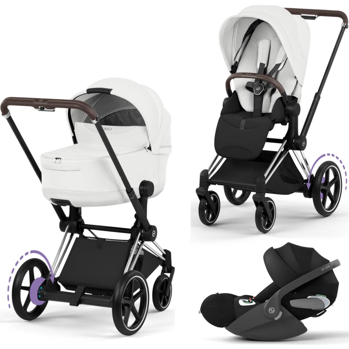 libelle by cybex 2 Stroller color-black-chrome Model:Saltist MQ 4000 and 20 inches in The all-new 2019 Arai