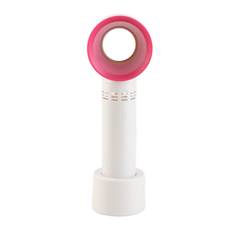 Handheld Bladeless Fan USB Rechargeable 2000mAh Cooling Safe Eyelash Dryer Fan for Salon White grön